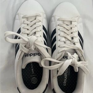 Adidas White and Black Sneakers Womens Size 7
